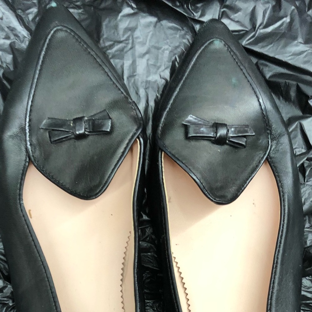 J Crew Black Pointy Flats Size 7.5
